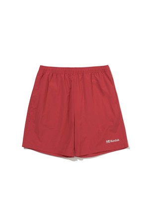 컬러플러스 레귤러핏 4부 반바지 RED