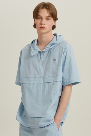 브리즈 후드 아노락 S.BLUE