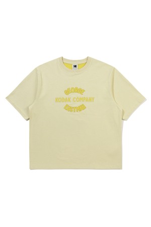 코닥컴퍼니 투톤 반팔 티셔츠 IVORY