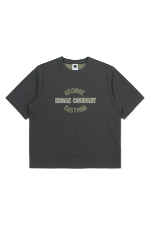 코닥컴퍼니 투톤 반팔 티셔츠 CHARCOAL