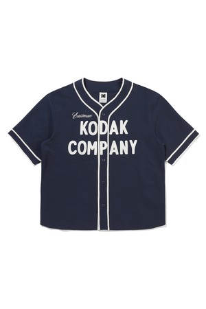 코닥컴퍼니 시어서커 베이스볼 셔츠 NAVY