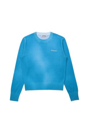 여성 다잉 DTP 라운드 니트 TEAL BLUE (WOMAN)_BLUE-a