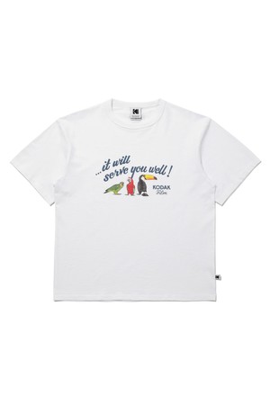 RGB 코튼 그래픽 반팔 티셔츠 WHITE