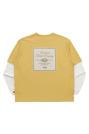 코닥컴퍼니 레이어드 긴팔 티셔츠 YELLOW