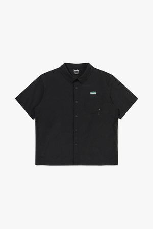 컴피 반팔 셔츠 BLACK_BLACK-a