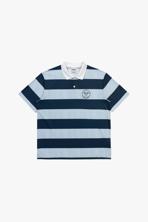 코트 스트라이프 카라 반팔 티셔츠 DENIM_BLUE-a