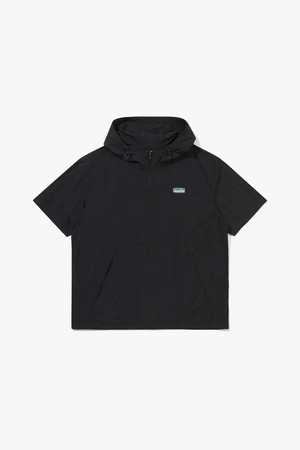 컴피 후드 반팔 아노락 BLACK_BLACK-a