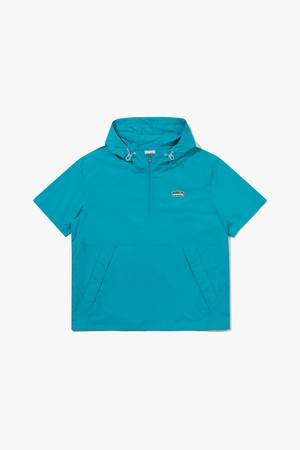 컴피 후드 반팔 아노락 TURQUOISE_BLUE-a