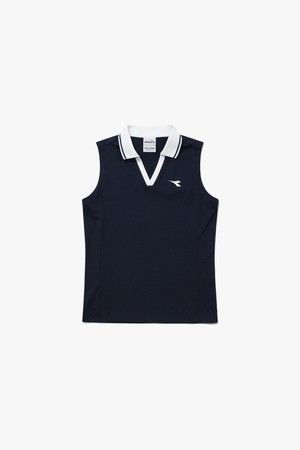 클래식 테니스 PK 슬리브리스 우먼 NAVY_NAVY-a