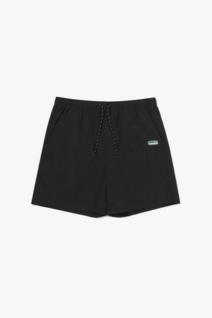 컴피 4부 우븐 쇼츠 BLACK_BLACK-a