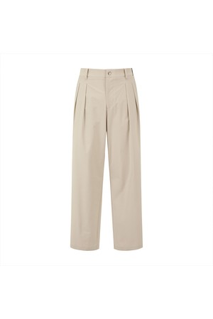 투턱 세미 와이드 팬츠 LIGHT BEIGE (MAN)_BEIGE-a