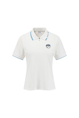 로고 카라 티셔츠 WHITE (WOMAN)_WHITE-a