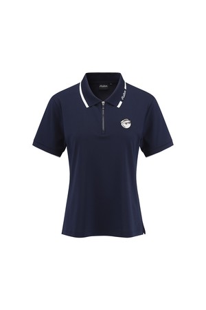 로고 카라 티셔츠 NAVY (WOMAN)_NAVY-a