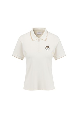 로고 카라 티셔츠 CREAM (WOMAN)_IVORY-a