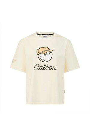 쿨 에센셜 라운드 티셔츠 CREAM (WOMAN)_IVORY-a