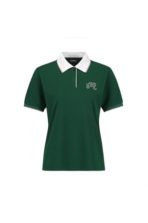 컬러 포인트 카라 베이직 폴로 GREEN (WOMAN)_GREEN-a