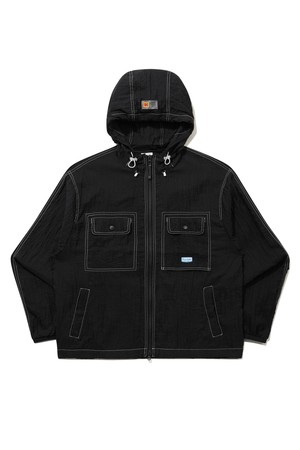 시어 라이트 후드 자켓 BLACK