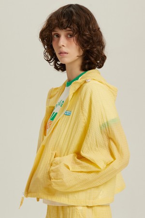 시어 라이트 후드 자켓 우먼 YELLOW