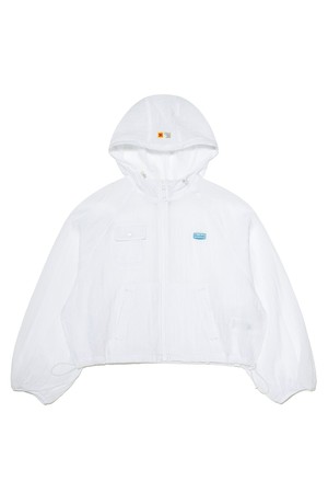 시어 라이트 후드 자켓 우먼 WHITE