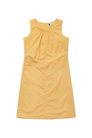 라운드 슬리브리스 원피스 YELLOW