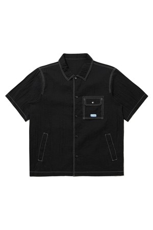 시어 라이트 반팔 셔켓 BLACK