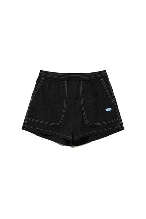 시어 라이트 3부 반바지 우먼 BLACK