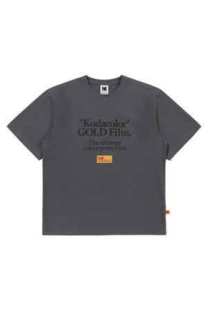 레터링 반팔 티셔츠 CHARCOAL