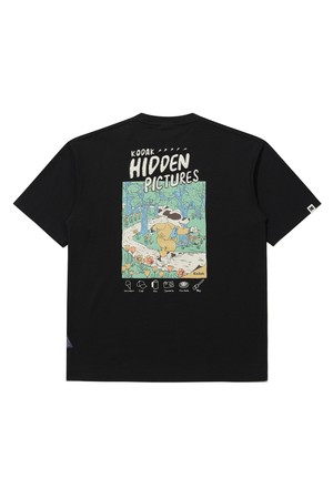 소로나 히든픽쳐 반팔 티셔츠 BLACK