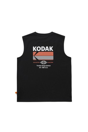 브리즈팝 에어로쿨 빅그래픽 슬리브리스 티셔츠 BLACK