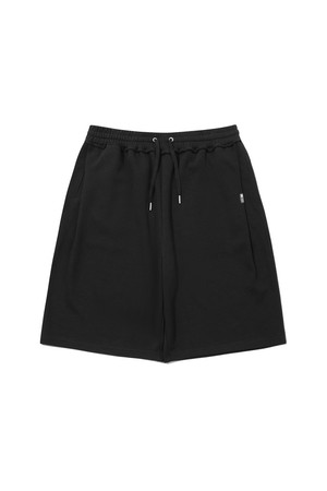 밴딩 코튼 버뮤다 반바지 BLACK
