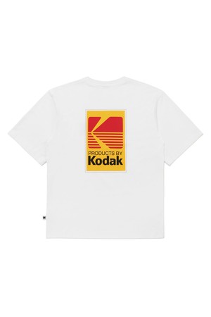 빅로고 컬러 반팔 티셔츠 WHITE