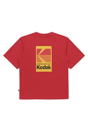 빅로고 컬러 반팔 티셔츠 RED