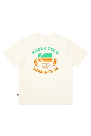 골드모먼트 코튼 그래픽 반팔 티셔츠 BEIGE