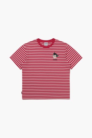 아톰 스트라이프 반팔 티셔츠 RED_RED-a