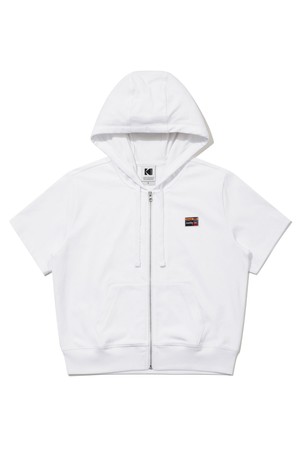 프레쉬 아스킨 크롭 후드 집업 우먼 WHITE