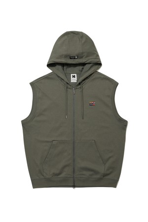 프레쉬 아스킨 슬리브리스 후드 집업 KHAKI