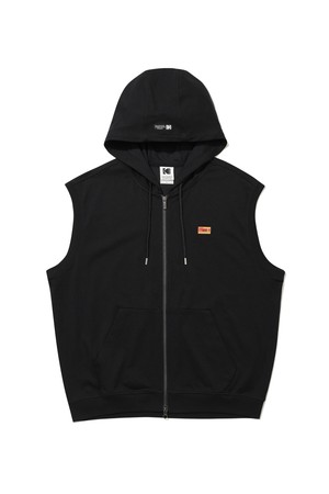 프레쉬 아스킨 슬리브리스 후드 집업 BLACK