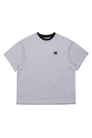 코튼 스트라이프 반팔 티셔츠 WHITE