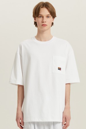 프레쉬 아스킨 포켓 반팔 티셔츠 WHITE