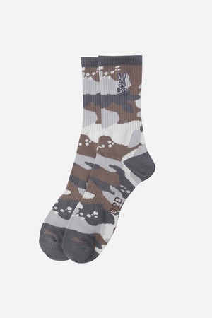 에센셜 로고 크루삭스(GREY PATTERN)