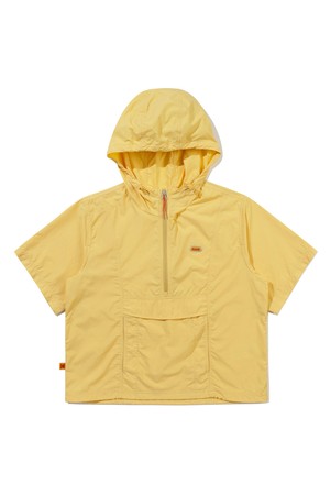 브리즈팝 쿨 반팔 후드 아노락 우먼 YELLOW