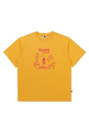 골드모먼트 소로나 그래픽 반팔 티셔츠 ORANGE