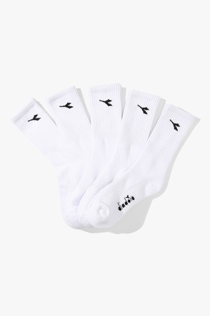 베이직 쿠셔닝 삭스 5PCS WHITE_WHITE-a