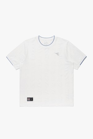 세레모니 메쉬 자카드 반팔 티셔츠 OFF WHITE_WHITE-a