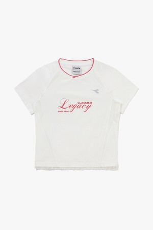 세레모니 레이스 반팔 티셔츠 우먼 OFF WHITE_WHITE-a