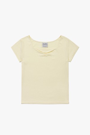 스퀘어넥 포인텔 반팔 티셔츠 YELLOW_YELLOW-a