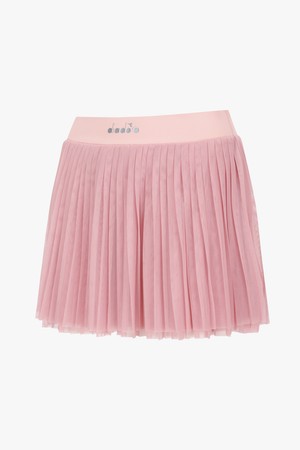 메쉬 플리츠 스커트 LIGHT PINK_PINK-a
