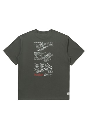레이싱 엔지니어링 반팔 티셔츠 CHARCOAL
