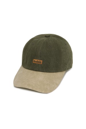 오버핏 빈티지 데님 볼캡 KHAKI