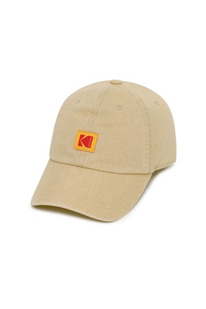 릴렉스핏 스퀘어로고 볼캡 BEIGE